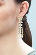 Gold Brass Earrings image number 1