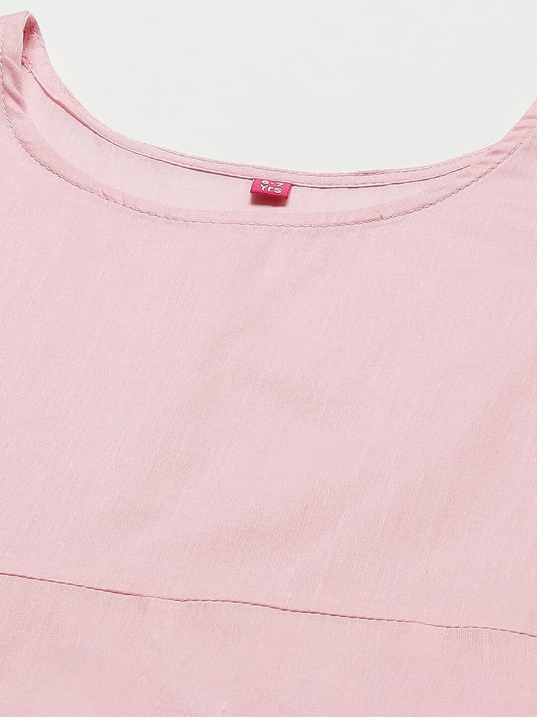 Pink Polyester Flared Printed Suit Set image number 2