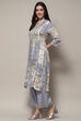 Fuschia Pink Viscose Straight Kurta Set image number 3