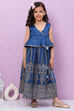 Plum Art Silk Flared Lehenga image number 0