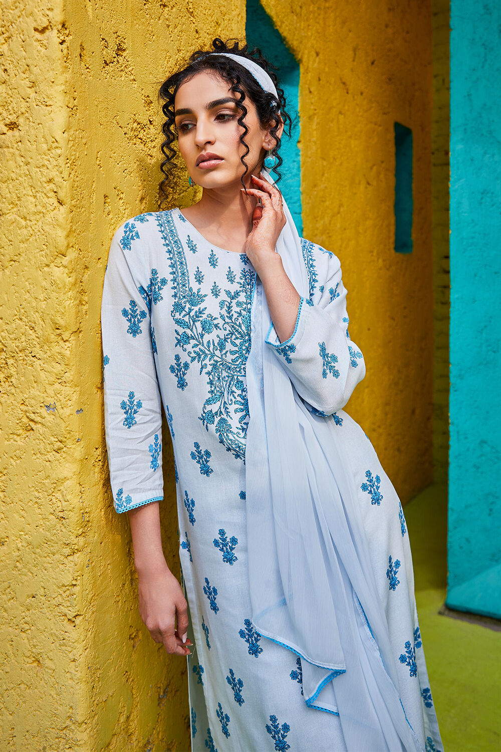 Pink Rayon Straight Suit Set image number 0