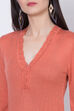 Teal Acrylic And Wool Straight Solid Kurta image number 1