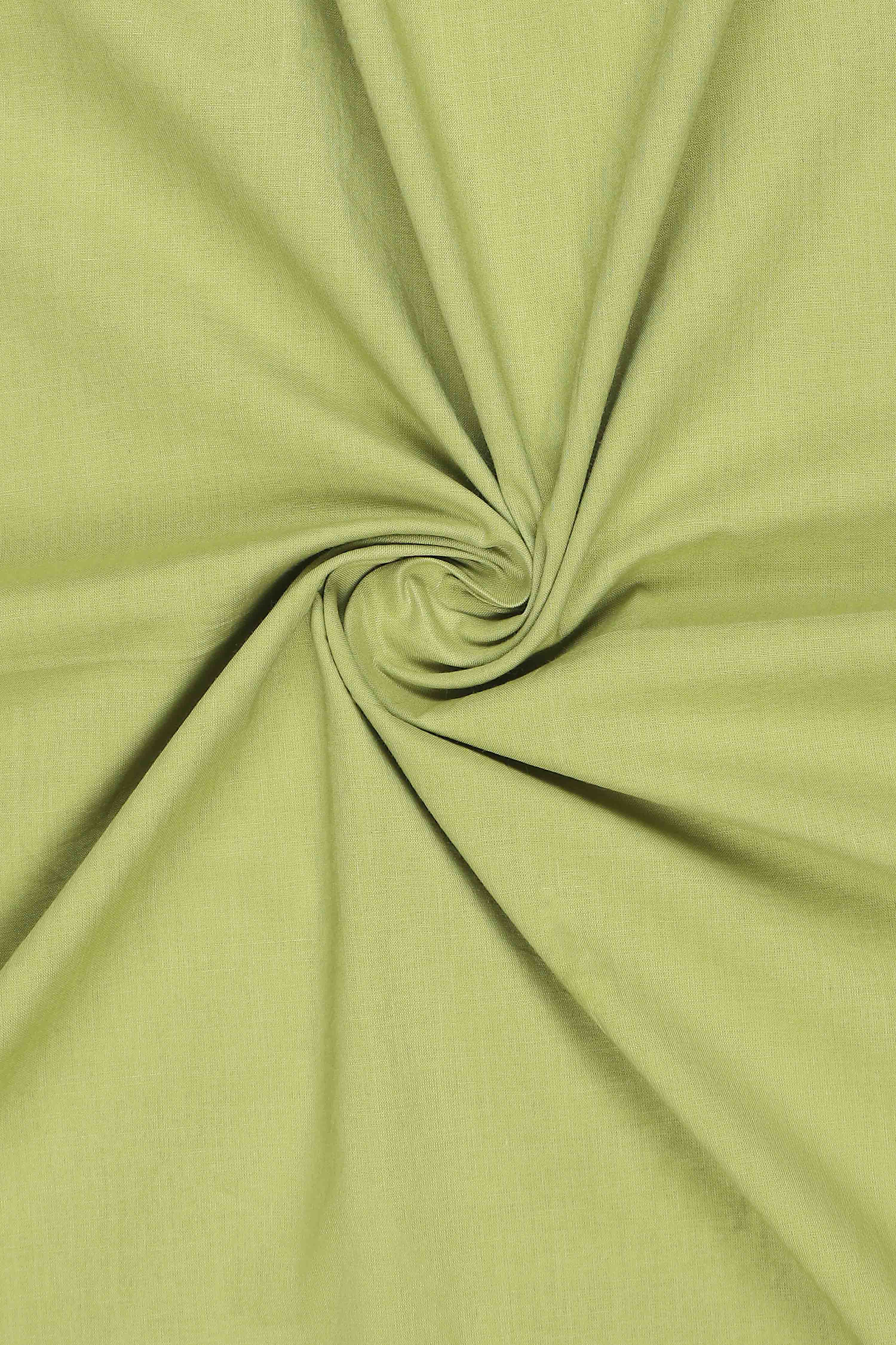 Light Green Cotton Printed Embroidered Unstitched Suit Set image number 2