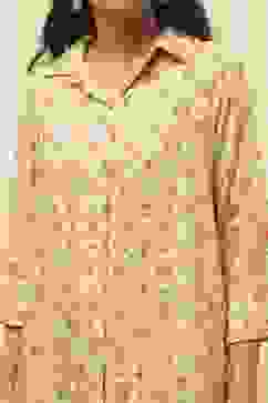 Powder Blue Rayon Printed 2 Piece Sleepwear Set image number 1