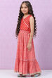 Blue Art Silk Lehenga Set image number 3