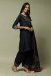 Red LIVA Straight Kurta Salwar Kurta Salwar Suit Set image number 2