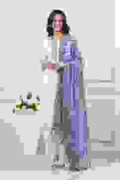 White Cotton Straight Suit Set image number 6