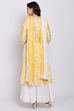 Yellow Cotton Straight Kurta Sharara Suit Set image number 4