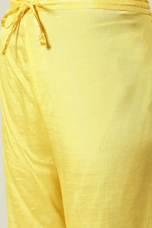 Mustard Viscose Straight Kurta Palazzo Suit Set image number 5