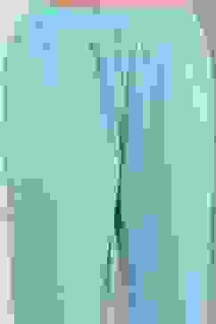 Turquoise Cotton Kalidar Kurta Pants Set image number 2