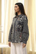 Black Cotton Printed Straight Shirt image number 2