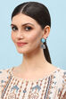 Blue Brass Earrings image number 3