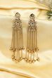 Red & Green Gold Plated Alloy Drop Earrings image number 2