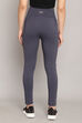 Light Grey Knitted Cotton Blend Leggings image number 7