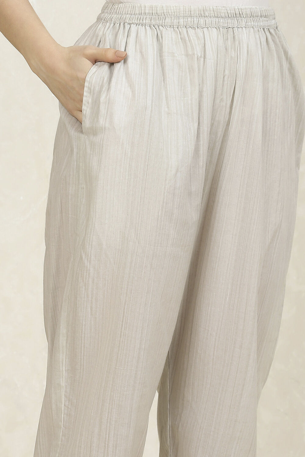 Pink and White Cotton Printed Unstitched Suit Set image number 3