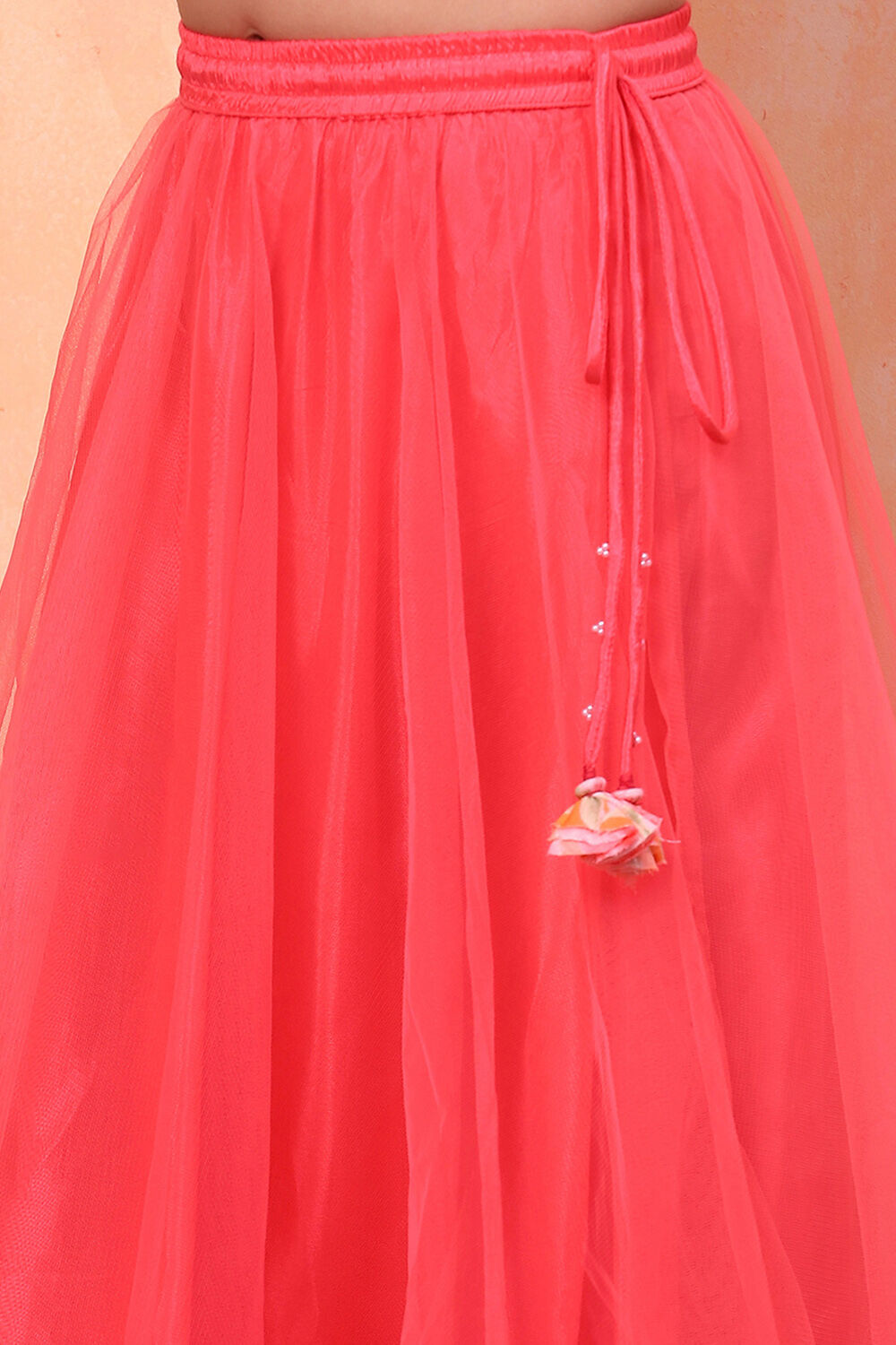 Green Floral Festive Flared Lehenga Set image number 2