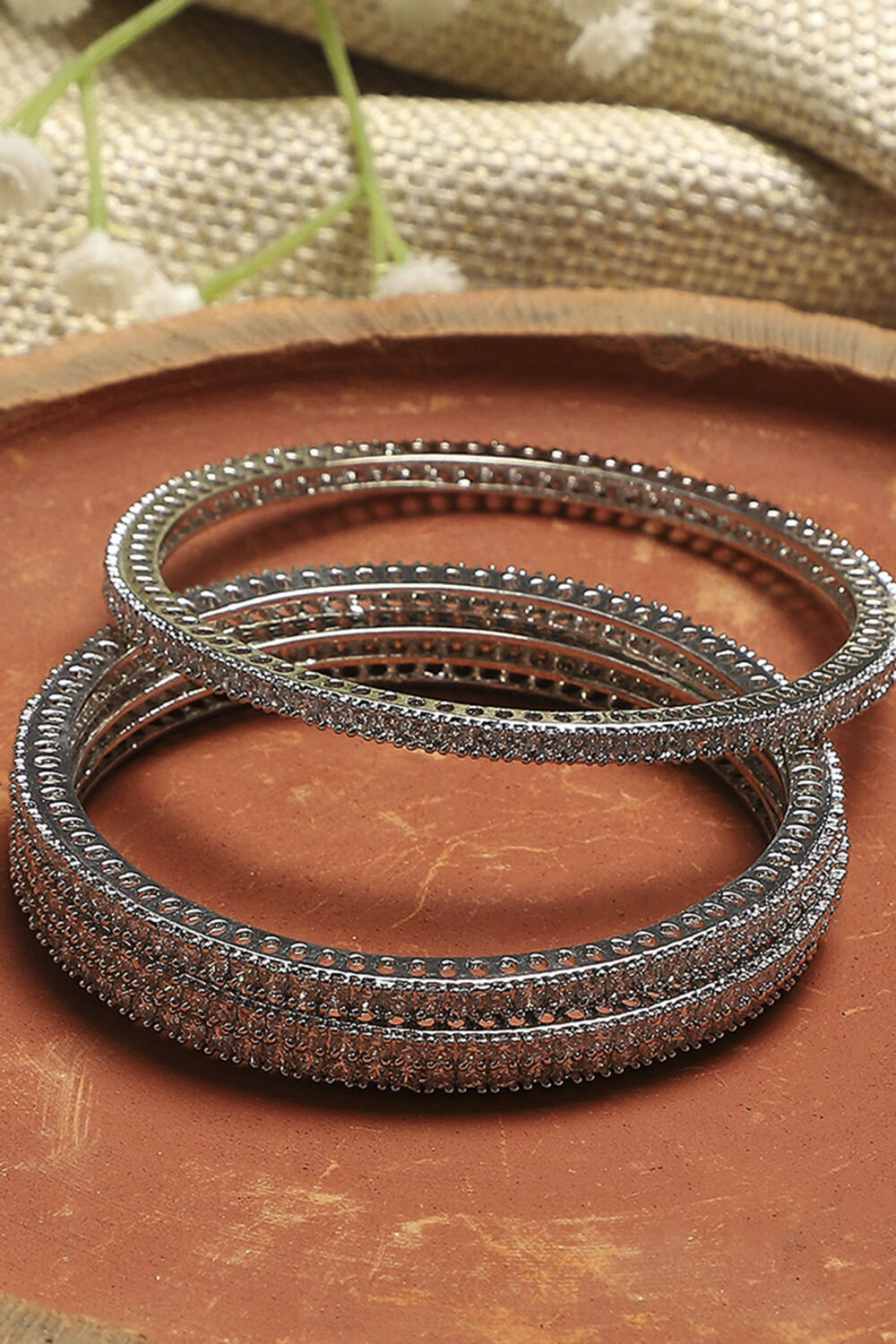 White Alloy Bangle image number 0