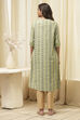 Green Poly Viscose Straight Printed Kurta image number 3