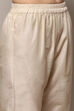 Off White Tissue Unstitched Suit set image number 3