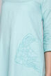 Pink Cotton A-Line Yarndyed Kurta image number 1