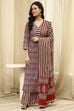 Green Cotton Floral Printed Unstitched Suit Set image number 7