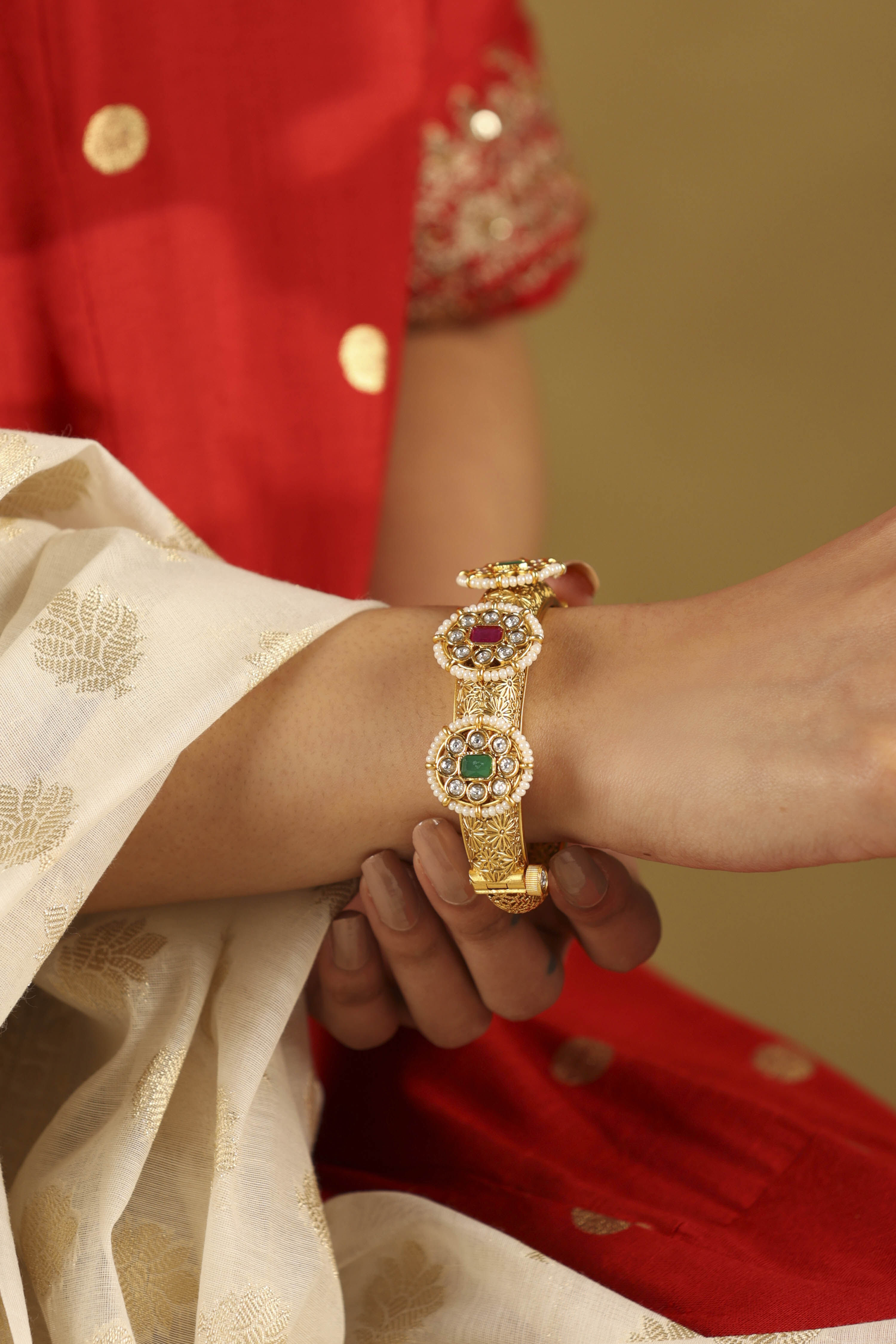 Gold Brass Bracelet image number 1