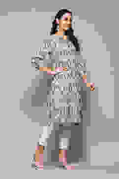 Green Cotton Straight Yarndyed Kurta image number 3