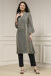 Blue Viscose Rayon Straight Printed Kurta image number 5