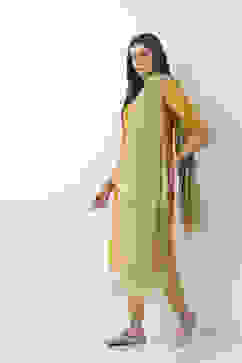 Gold Art Silk Dupatta image number 3