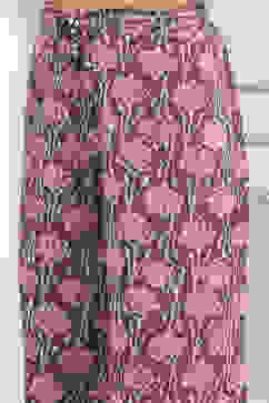 Purple Cotton Hand Block Print Unstitched Suit Set image number 3