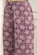 Purple Cotton Hand Block Print Unstitched Suit Set image number 3