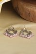 Pink Gold Plated Alloy Embellished Chandbalis image number 2