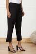 White Cotton Solid Pant image number 3