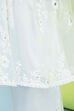 Off White Nylon Flared Suit Set image number 8