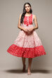 Lavender Cotton Tiered Dress image number 5