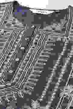 Denim Blue LIVA Straight Printed Kurta image number 1