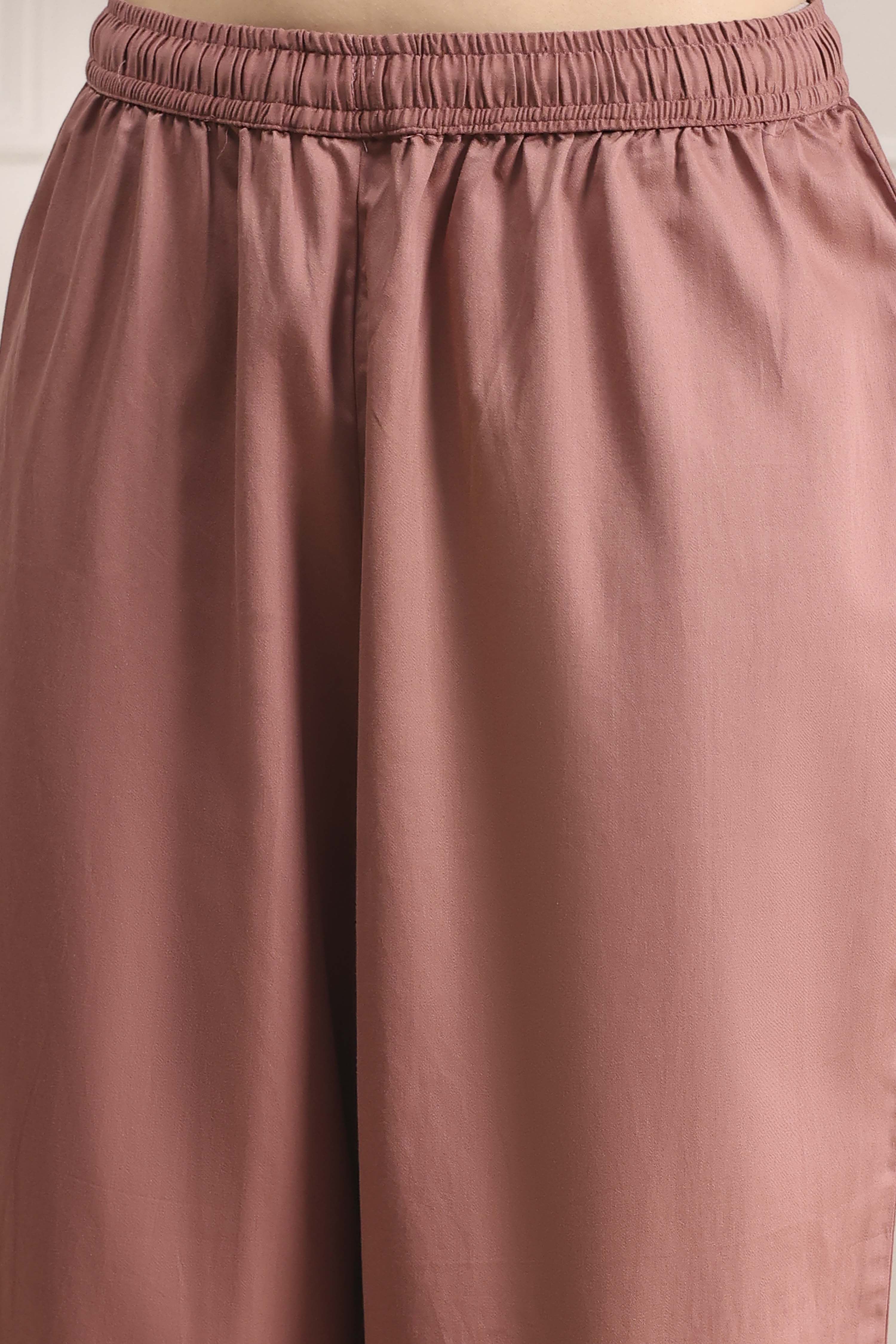 Sap Green Chanderi Straight Suit Set image number 2