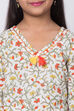 White Cotton A-Line Straight Kurta Palazzo Suit Set image number 1