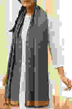 Green Cotton Blend Dupatta image number 1