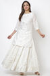 Off White Art Silk Skirt image number 4