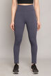 Light Grey Knitted Cotton Blend Leggings image number 4