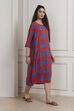 Mustard Yellow Printed A-Line Dress image number 4