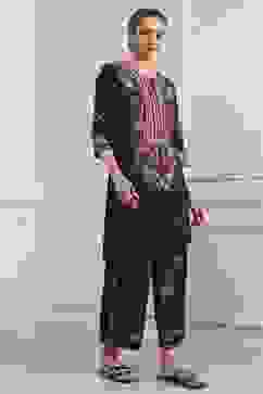 Brown Cotton Printed Straight Kurta Set image number 5