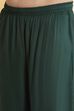 Green Viscose Rayon Yoke Design Solid Straight Kurta Set image number 2