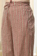 Red Cotton Screen Print Unstitched Suit Set image number 3