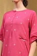 Orange Cotton Printed Straight Suit Set image number 1