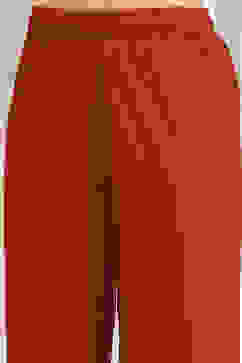 Burnt Orange Solid Relaxed Straight Suit Set image number 2