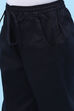 Powder Blue Cotton Solid Pant image number 1