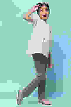 Moss Green Cotton Lycra Skinny Jeggings image number 6