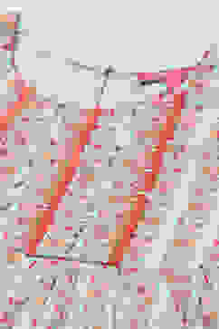 Aqua & Coral Cotton Printed Kurta Garara Suit Set image number 1